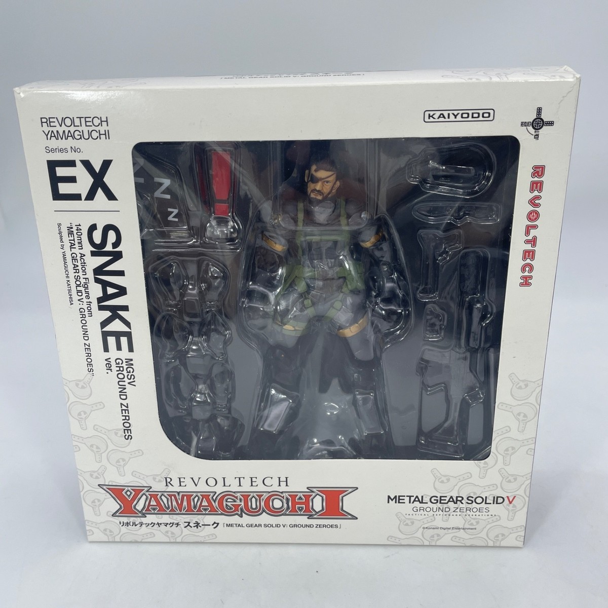 メタルギアソリッド5 リボルテックヤマグチ フィギュア グラウンドゼロズ Kaiyodo Revoltech Yamaguchi Metal Gear Solid 5 Snake Ground Zeros