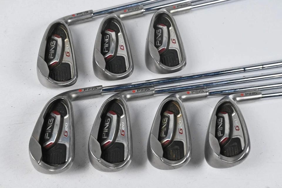 Ping G20 Irons / 5-PW+SW / Red Dot / Regular Flex Ping CFS Shafts - Image 2 of 4