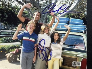 Chevy Chase Beverly D'Angelo Signed National Lampoon's 8x10 Photo AUTO BAS