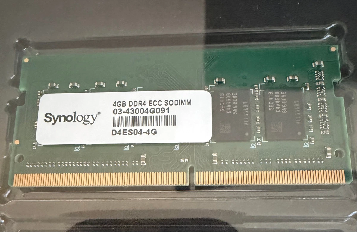 Synology NASメモリー 4GB DDR4 ECC D4ES04-4G Synology D4ES02-4G 4GB