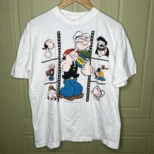 Vintage Popeye T Shirt 1996 Single Stitch Tee Paradise
