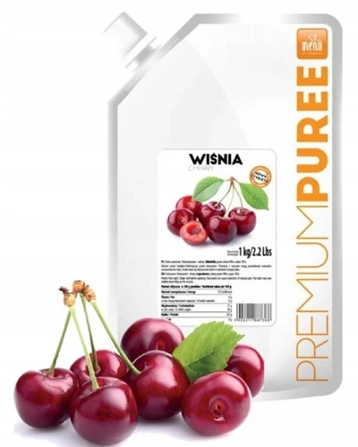 MENII Premium Kirsch-Püree 1 kg - Fruchtige Vielfalt - Bild 1 von 5