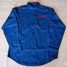 Port Authority True Value Blue Men's Button Down Shirt NWOT