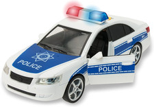 Play City Macchina Polizia Giocattolo, Macchinine per Bambini Con Luci E Suoni R