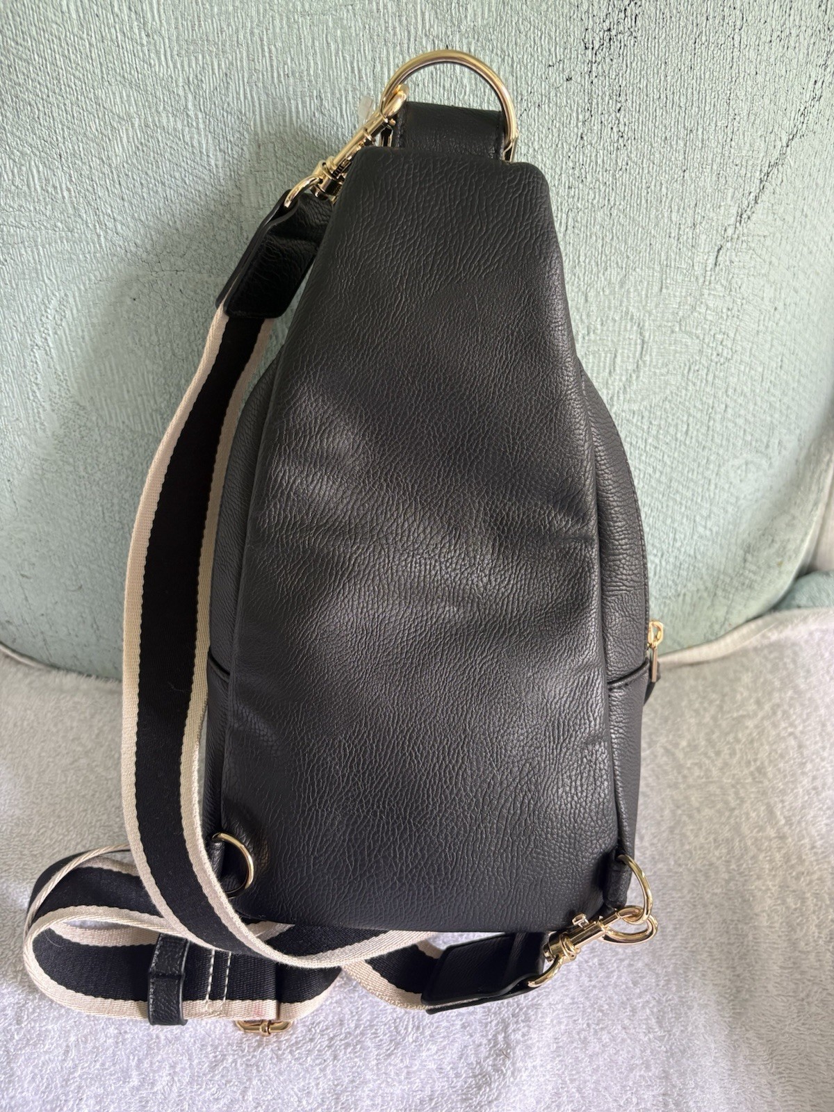 Universal Thread Black Crossbody Backpack - Pre-O… - image 2