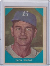 1960 Fleer Baseball #12 Zack Wheat