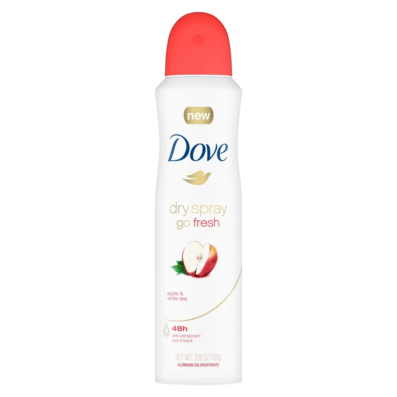 Dove + Dry Spray Go Fresh Antiperspirant Deodorant Apple & White Tea 3 Pack