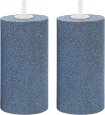 Aquarium Air Stone 4X2 Inch 2 Pack, Large Airstone, Aerator Bubble Diffuser, Air