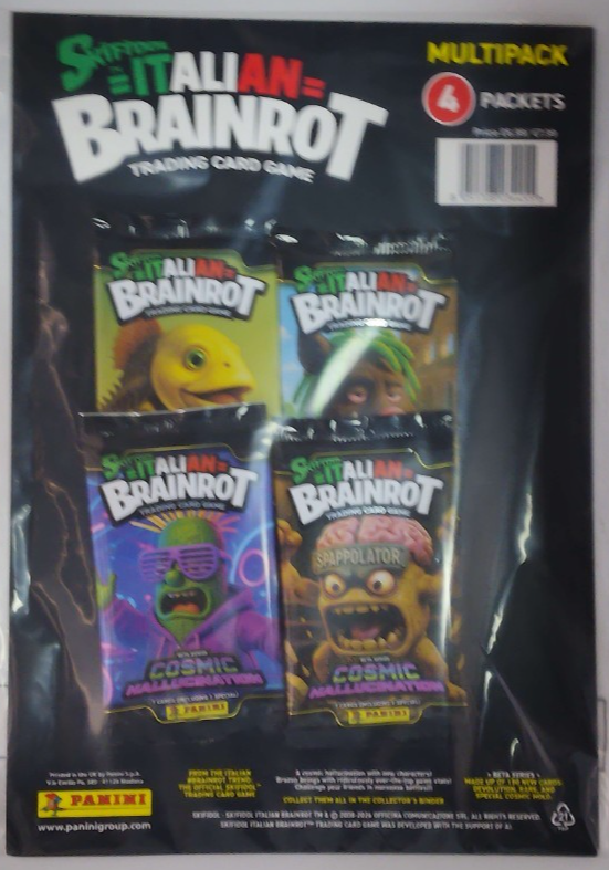 Panini Skifidol Italian Brainrot Cosmic Hallucination Card Multipack (4 packets)
