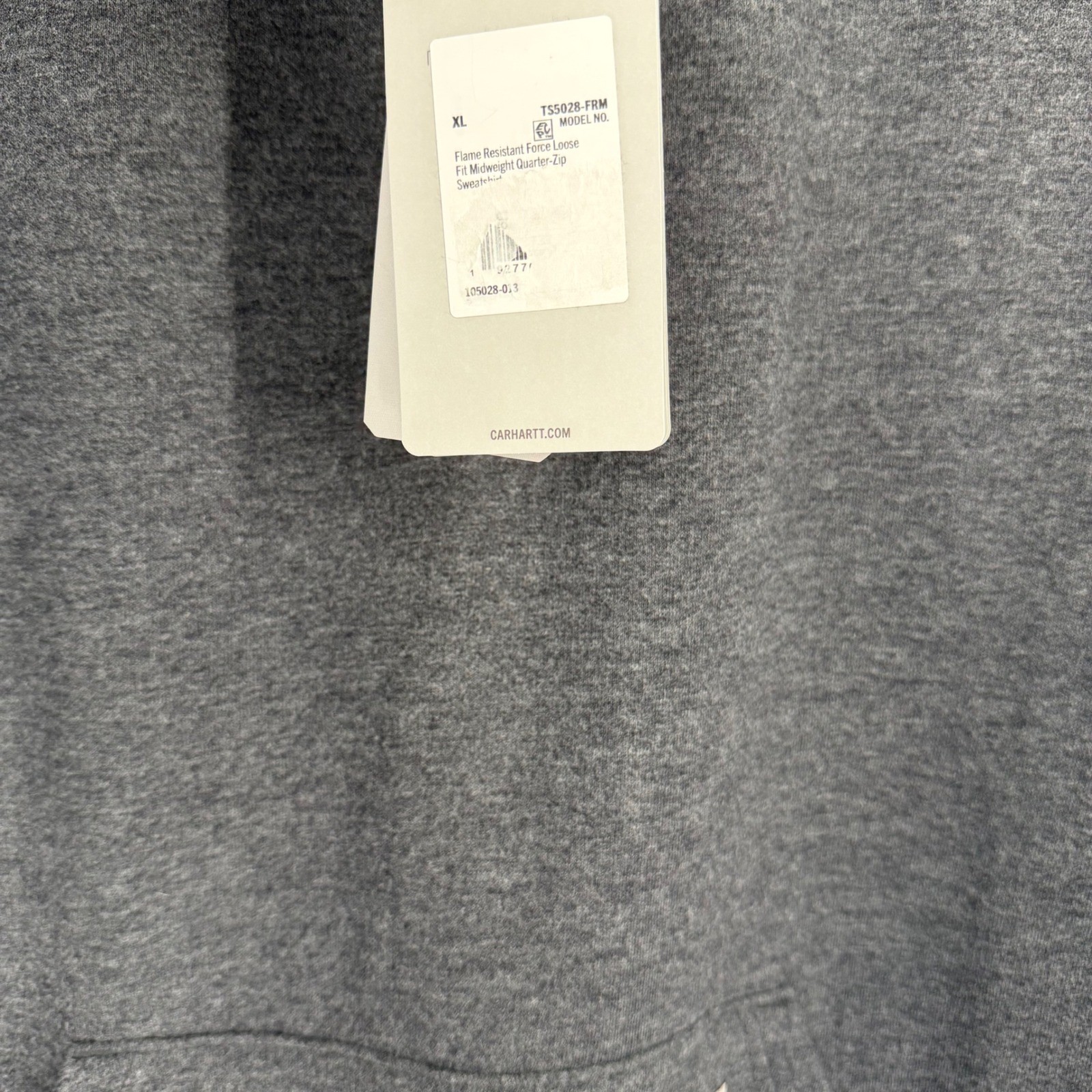 Carhartt FR Flame Resistant Force Loose Fit Quarter Zip Sweatshirt XL TS5028-FRM image 5