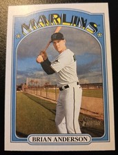 2021 Topps Heritage Baseball Brian Anderson #78 Miami Marlins