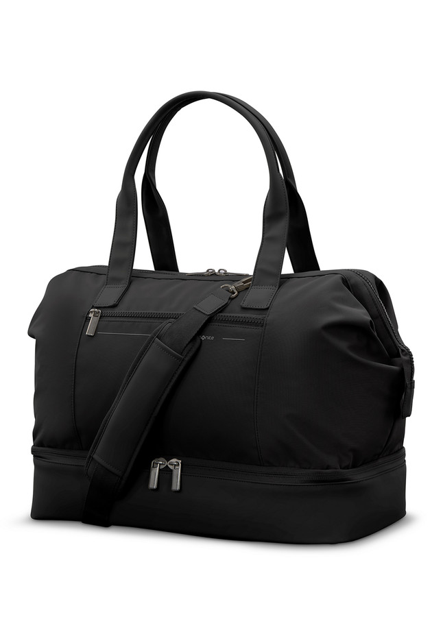 Samsonite Better than Basic Drop Bottom Weekender Duffel Bag Black, NEW SEE PICS
