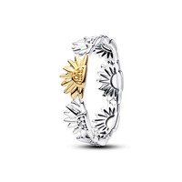 Pandora Bandring Sonnenblume Silber 14K Vergoldung 164702C00 Gr. 54