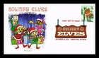 DR JIM STAMPS US COVER HOLIDAY ELVES FIRST DAY ISSUE PANDA CACHET