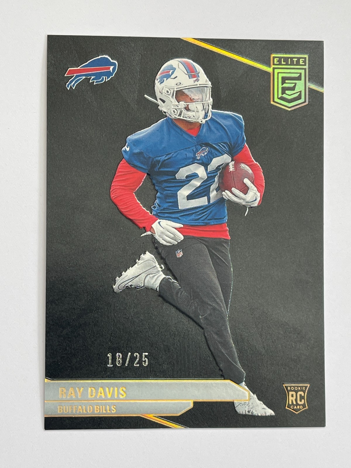 2024 Panini Donruss Elite Bills Ray Davis Black Rookie /25 #154