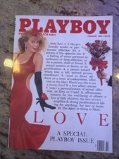 Playboy Magazine February 1989 Cover: Michele Smith Playmate: Simone Eden