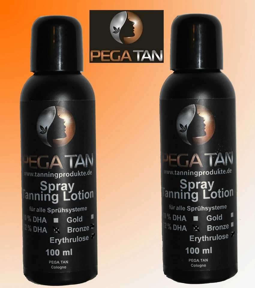 PEGA TAN Airbrush / Spray Tanning Lotion 10% DHA + 12% DHA mit Erythrulose