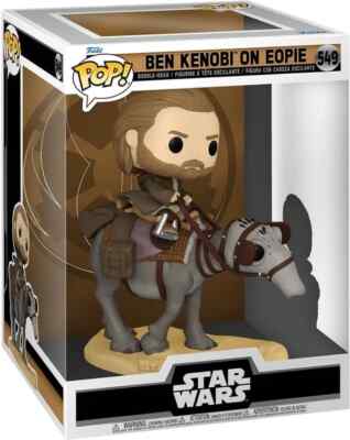 FUNKO POP! - BEN KENOBI ON EOPIE 549   STAR WARS    Large 18cm   NEW
