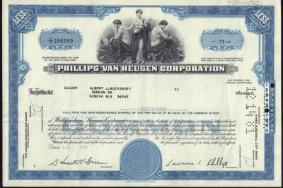 Phillips-van Heusen (now PVH New York NY owners of Calvin Klein