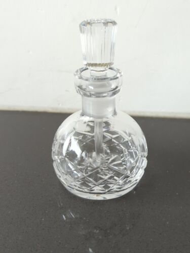 Waterford Crystal LISMORE Round Perfume Bottle with Stopper - 4 3/4" - Picture 2 of 6