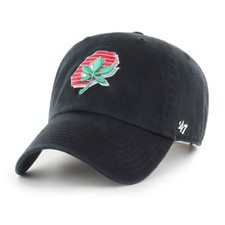 Ohio State Buckeyes 47 Brand Clean Up Adjustable Hat - Vintage Logo - Black