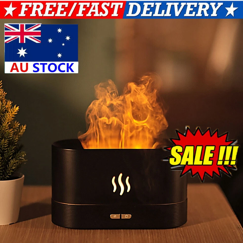Air Humidifier Essential Oil Diffuser Bedroom Flame 2022 AU