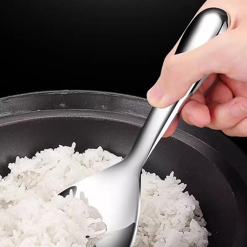 Hot steel rice spoon For serving rice New N5Y1 S6F0 - Picture 10 of 14