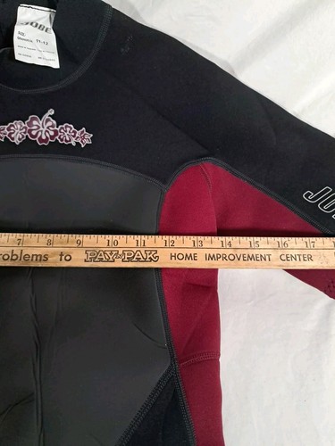 Jobe Women's Shorty Wetsuit Berry and Black Color  Size 11-12 Powerstretch Surf - Picture 7 of 11