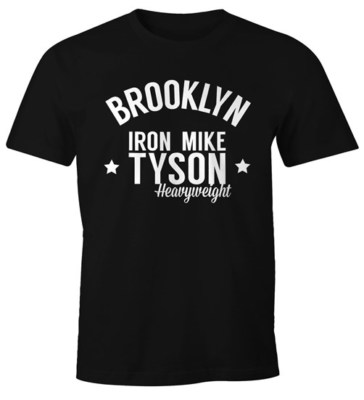 Herren T-Shirt Brooklyn New York Iron Mike Tyson Boxing Gym Fun-Shirt Moonworks 