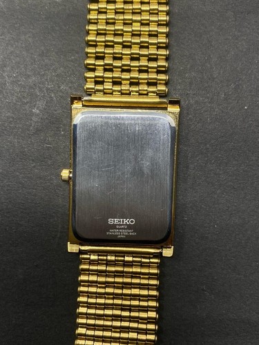 RARE Seiko Slim GREEN GOLD Quartz men's Wrist Watch - (FREE SHIPPING) - Picture 7 of 9
