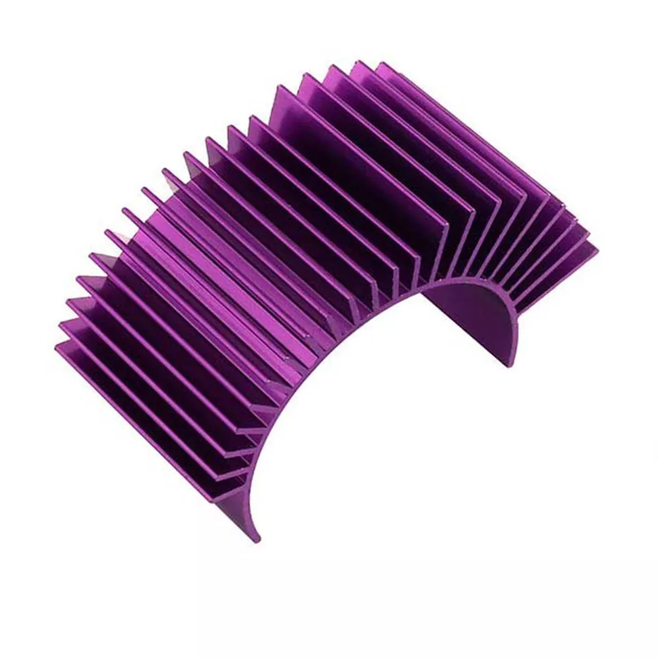 2pc Purple Alloy 540 Motor Heatsink fo HSP Tamiya Traxxas 1/10 Car Truck Crawler - Image 3 of 4