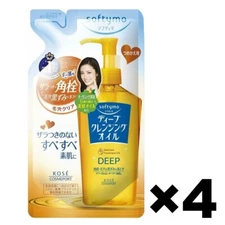 Kose Softymo Deep Cleansing Oil Makeup Remover 4Refill Pack Set 200ml Japan