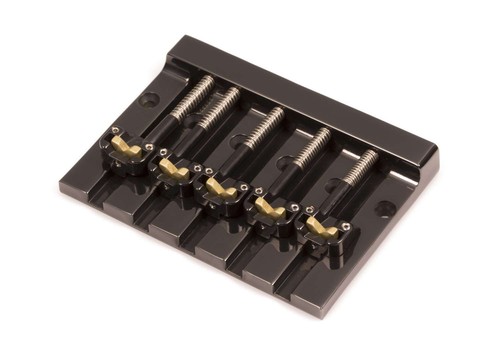 Hipshot KickAss 5 String Bass Bridge Black Retrofits Fender Squier - 5K502B - 第 1/2 張圖片