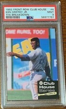 1992 Front Row Club House Baseball #4 Ken Griffey The Breakdown PSA 9 Pop 4