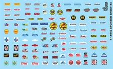 Gofer Racing Decals 11040 1/24 Decals - Sponsor Sheet #3
