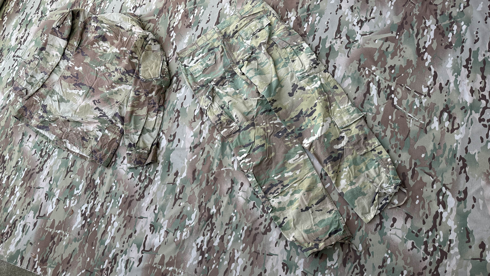 🇺🇸OCP Scorpion W2 USGI USAF US ARMY Combat Set Coat +Trouser Large Long ...