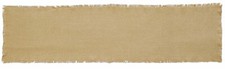 90" Cotton Burlap Natural Table Runner Rustic Primitive Fringed Raw Edges 13" W
