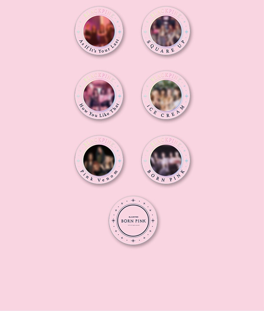 BLACKPINK BORN PINK CDプレーヤー　トレカ BLACKPINK [BORN PINK] CIRCLE PHOTO CARD SET(28ea) OFFICIAL