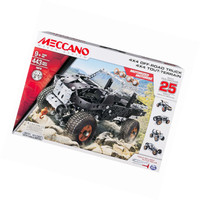 Meccano 4x4 Off-road Truck 25 Model Building Set, 443 Pieces, For Ages 9+, Stem Meccano 4x4 Off-road Truck 25 Model Building Set, 443 Pieces, For Ages 9+, Stem