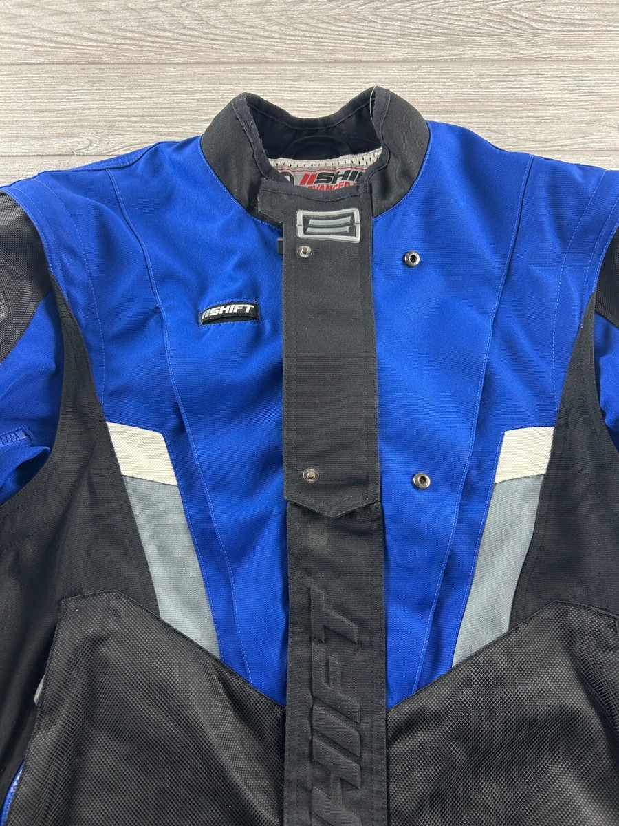 SHIFT Advanced Racing Mens Medium Jacket Blue/Black/White Padded