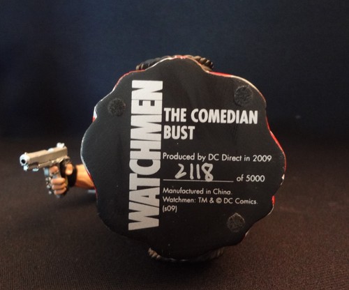 DC Direct Watchmen THE COMEDIAN Bust Statue 2118/5000 Jeffrey Dean Morgan COMICS - Picture 6 of 10