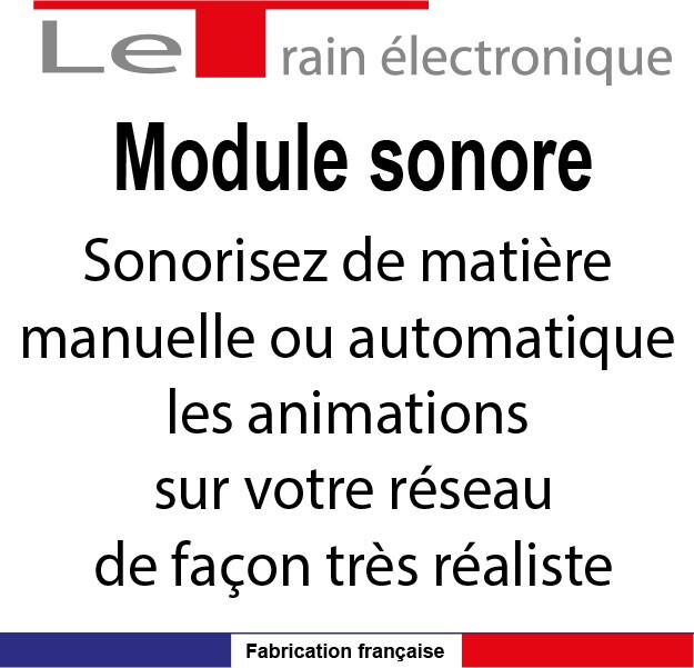 Module sonore pour modélisme ferroviaire accessoire train HO N G - 2