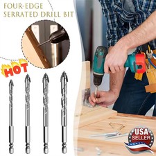 Eccentric Drill Bit Set Four-Flute Sawtooth E...