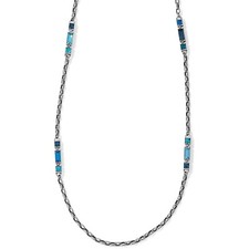 Brighton Moderna Long Blue Hues Crystal Necklace MSRP 118 NWT