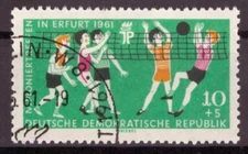 Ddr No. 827 stamped with Plate Error PF I