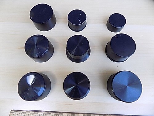 Denon Pioneer Onkyo Marantz Black A/V Receiver Assorted Audio Knobs lot of 9