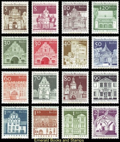 EBS Berlin 1966 - 12 Centuries German Architecture (II) - Michel 270-285 - MNH**