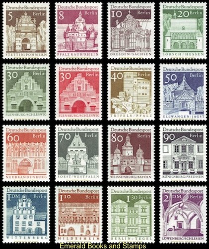 EBS Berlin 1966 - 12 Centuries German Architecture (II) - Michel 270-285 - MNH** - 第 1/17 張圖片