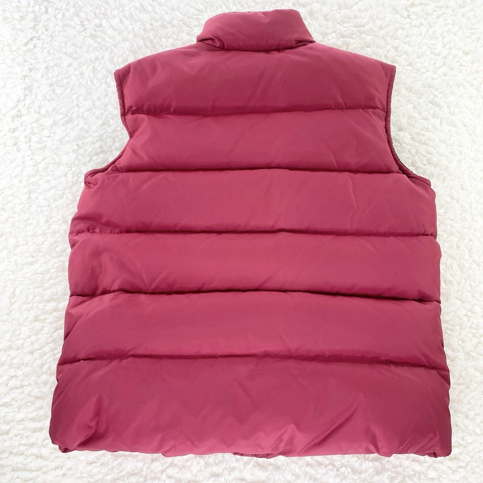 Chaleco acolchado vintage Gap Down rosa con forro negro niñas jóvenes XL cremallera completa Foto 2 de 4