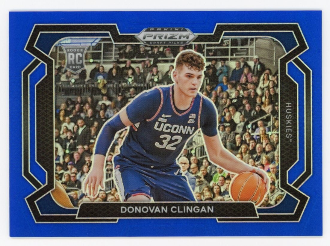 2024 Prizm Draft Picks DONOVAN CLINGAN Blue Rookie RC Variation SP /199 #95